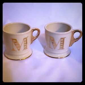 Letter "M" Anthropologie Mugs